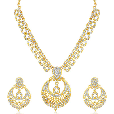 Sukkhi Beautiful Gold Plated Necklace Set for Women