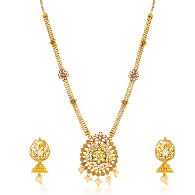 Sukkhi Intricately Collar Gold Plated Necklace Set for Women