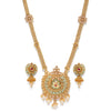 Sukkhi Shimmering Mint Collection Gold Plated Long Necklae Set for Women