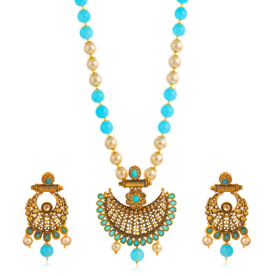 Sukkhi Excellent Gold Plated Necklace Set Set for Women