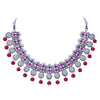 Sukkhi Charming Oxidised Pearl Necklace Set For Women