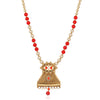 Sukkhi Marquise Triangle Gold Plated Necklace Set Set for Women