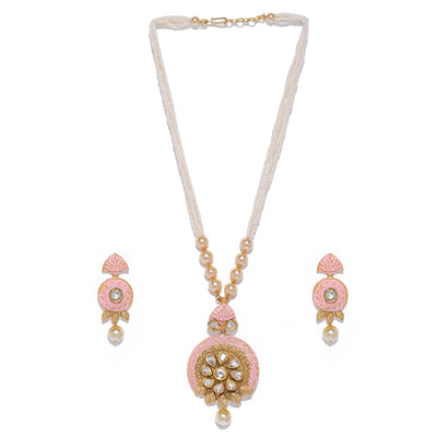 Sukkhi Mint Collection Kundan Gold Plated Neckalce Set