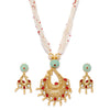 Sukkhi Mint Kundan Perl Gold Plated Neckalce Set