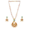 Sukkhi Mint Kundan Perl Gold Plated Neckalce Set