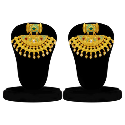 Sukkhi Brilliant Gold Plated Mint Collection Pearl Necklace Set For Women