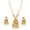 Sukkhi Mint Kundan Perl Gold Plated Neckalce Set