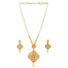 Sukkhi Mint Kundan Perl Gold Plated Neckalce Set