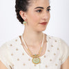 Sukkhi Cluster Mint Collection Gold Plated Neckalce Set for Women