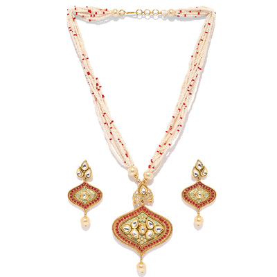 Sukkhi Equisite Gold Plated Kundan Neckalce Set for Women