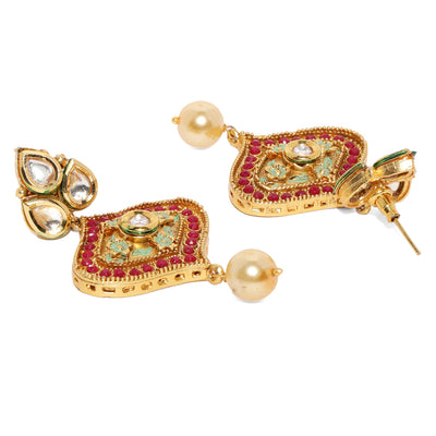 Sukkhi Equisite Gold Plated Kundan Neckalce Set for Women