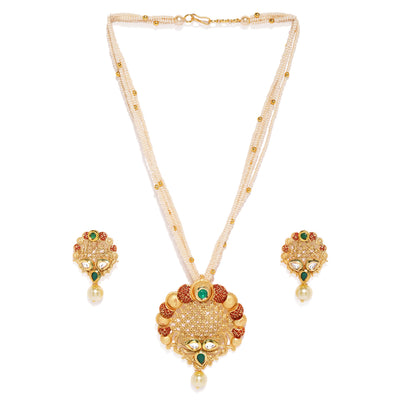 Sukkhi Gold Plated Kundan Neckalce Set