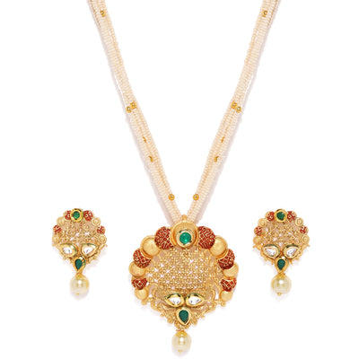 Sukkhi Gold Plated Kundan Neckalce Set