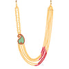 Sukkhi Elegant Collar Gold Plated Necklace Set Set for Women