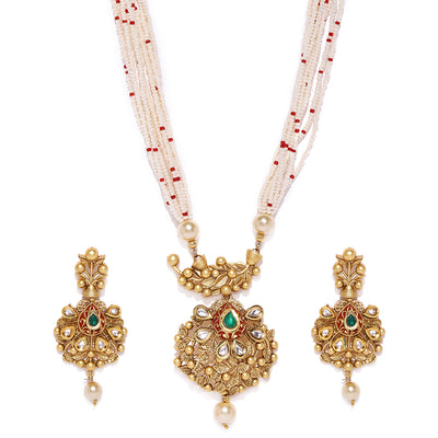 Sukkhi Modern Mint Collection Gold Plated Neckalce Set for Women