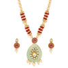 Sukkhi Pleasing Mint Collection Gold Plated Neckalce Set for Women