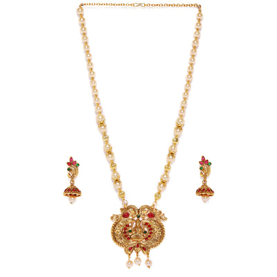 Sukkhi Youthful Gold Plated Temple Necklace Set for Women