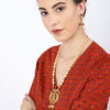 Sukkhi Youthful Gold Plated Temple Necklace Set for Women
