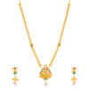 Sukkhi Ethnic Gold Plated Peacock Long Haram Necklace Set For Women