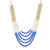 Sukkhi Trendy Long Haram Gold Plated Necklace Set Set for Women