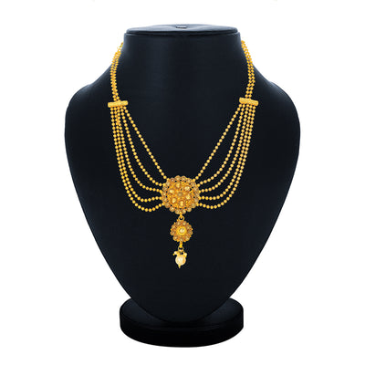 Sukkhi Cluster Collar Gold Plated Necklace for Women
