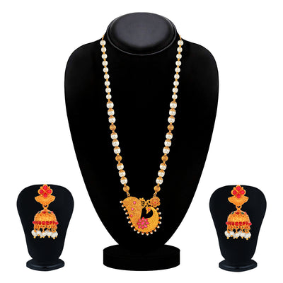 Sukkhi Fashionable Collar Gold Plated Necklace Set Set for Women