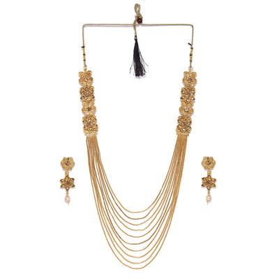 Sukkhi Gold Plated String Neckalce Set