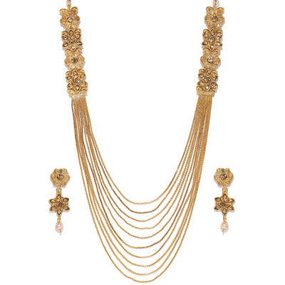 Sukkhi Gold Plated String Neckalce Set