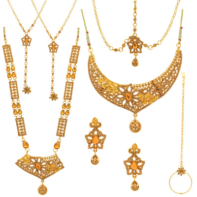 Sukkhi Modern Gold Plated LCT Stone Choker Dulhan Set for Women