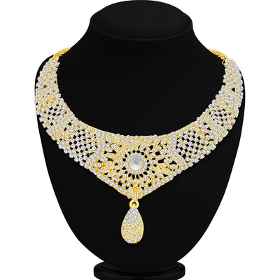 Sukkhi Designer Gold Plated Choker Necklace Set For Women