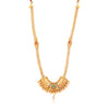 Sukkhi Stylish Long Haram Gold Plated Necklace Set Set for Women