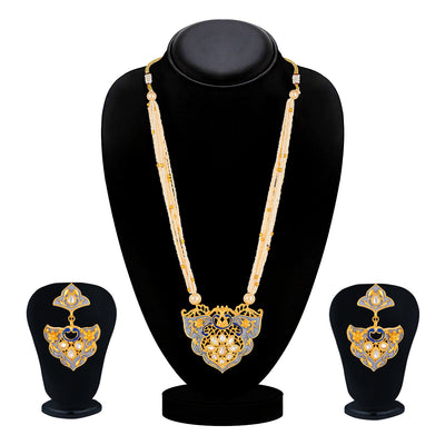Sukkhi Bollywood Inspired Collar Gold Plated Necklace Set Set for Women