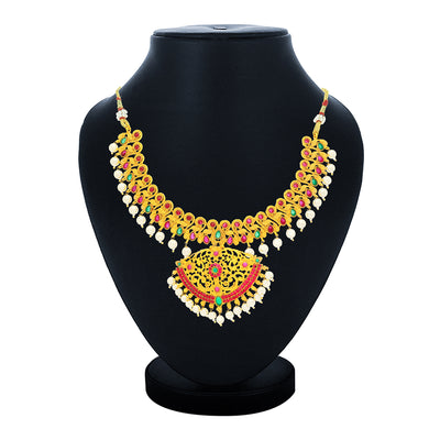 Sukkhi Resplendent Gold Plated Necklace Set for Women