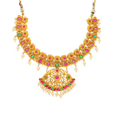 Sukkhi Exotic Gold Plated Necklace Set for Women