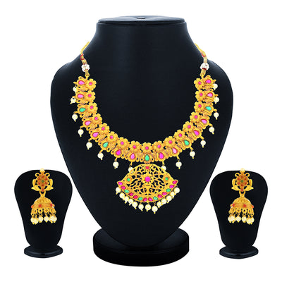 Sukkhi Exotic Gold Plated Necklace Set for Women