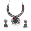 Sukkhi Shimmering Oxidised Necklace Set for Women