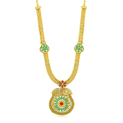 Sukkhi Alluring Gold Plated Necklace Set for Women