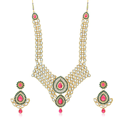 Sukkhi Modish Gold Plated Necklace Set for Women