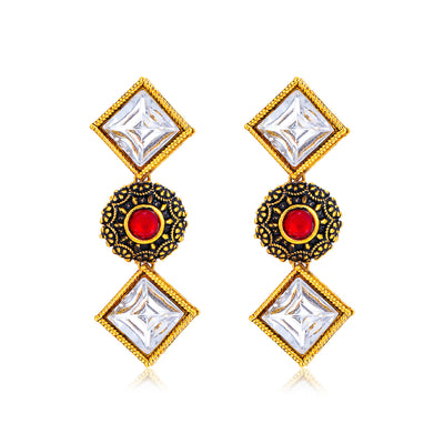 Sukkhi Sparkling Gold Plated Necklace Set for Women