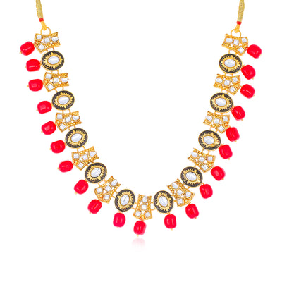 Sukkhi Trendy Gold Plated Necklace Set for Women