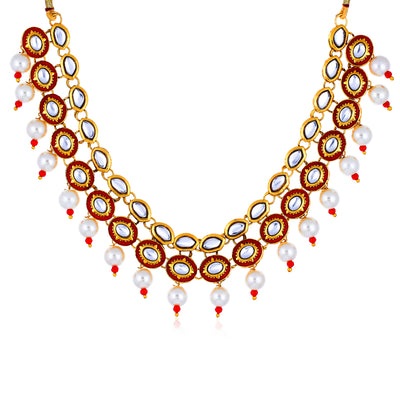 Sukkhi Appealing Gold Plated Necklace Set for Women