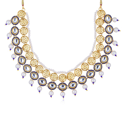 Sukkhi Beguiling Gold Plated Necklace Set for Women