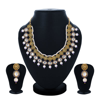 Sukkhi Beguiling Gold Plated Necklace Set for Women