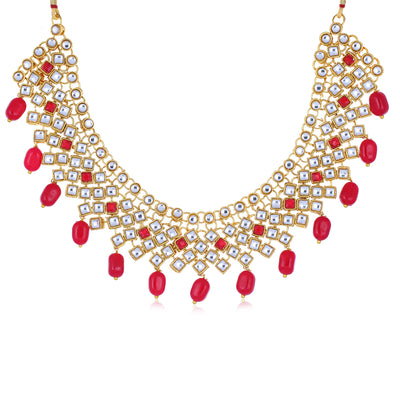 Sukkhi Classy Gold Plated Necklace Set for Women