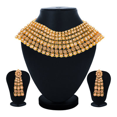 Sukkhi Delightful Gold Plated Necklace Set for Women