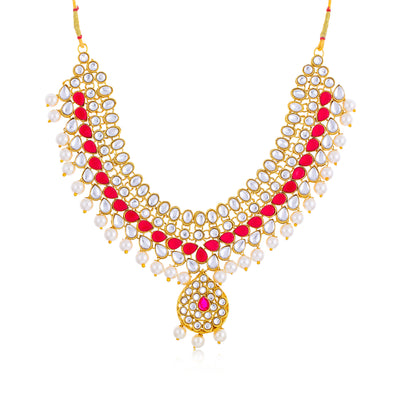 Sukkhi Equisite Gold Plated Necklace Set for Women