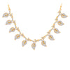 Sukkhi Sparkly Gold Plated Leafy Necklace Set For Women