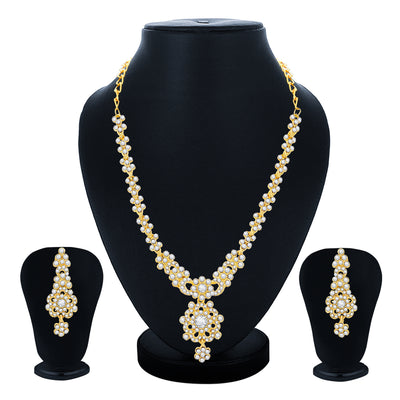 Sukkhi Brilliant Gold Plated Necklace Set For Women