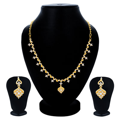 Sukkhi Delightful Gold Plated Necklace Set For Women