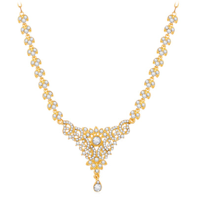 Sukkhi Glimmery Gold Plated Necklace Set For Women